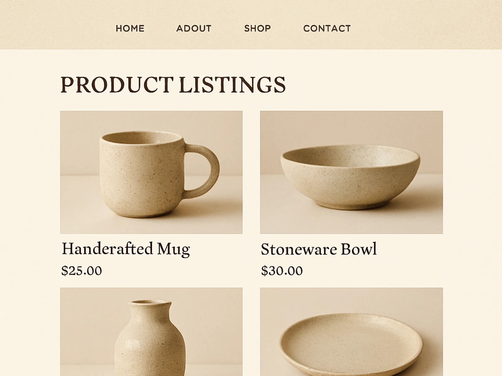 Ceramics brand online shop